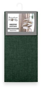 Изображение товара Наволочка декоративная «Волшебная Ночь» Изумруд, 40х40 см