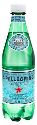 Изображение товара Вода минеральная S.Pellegrino газированная Италия, 500 мл