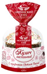 Изображение товара Кулич Пасхальный «Аютинский Хлеб» Кекс, 430 г