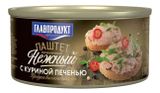 Изображение товара Паштет печеночный «ГЛАВПРОДУКТ» Нежный с куриной печенью, 315 г