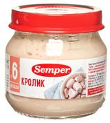 Изображение товара Пюре мясное Semper Кролик с 6 мес., 80 г