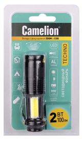 Изображение товара Фонарь светодиодный Camelion LED51531 4 режима 1XLR6 с фокусировкой COB и ZOOM