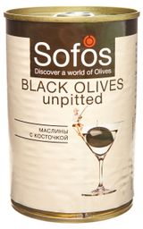 Изображение товара Маслины консервированные Sofos с косточкой, 300 г