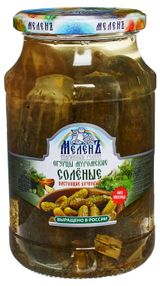 Изображение товара Огурцы соленые «Меленъ» Муромские бочковые, 900 г