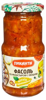 Изображение товара Фасоль «Пиканта» по-монастырски с овощами, 470 г