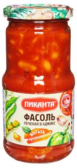 Изображение товара Фасоль «Пиканта» печеная в аджике, 470 г