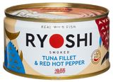 Изображение товара Тунец полосатый копченый Ryoshi в масле с чили, 185 г