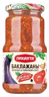 Изображение товара Баклажаны «Пиканта» печеные в томатном соусе, 450 г