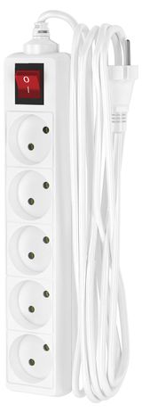 Изображение товара Удлинитель сетевой «Фотон» 5 розеток 5 м белый