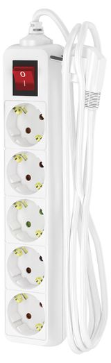 Изображение товара Удлинитель сетевой «Фотон» 5 розеток 2 м белый