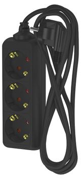 Изображение товара Удлинитель сетевой «Фотон» 3 розетки 3 м черный