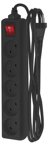 Изображение товара Удлинитель сетевой «Фотон» 5 розеток 3 м черный