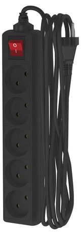 Изображение товара Удлинитель сетевой «Фотон» 3 розетки 5 м черный