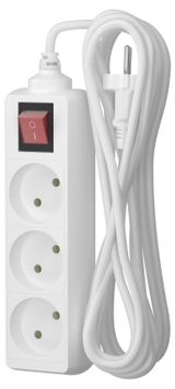 Изображение товара Удлинитель сетевой «Фотон» 3 розетки 5 м белый