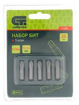 Изображение товара Набор бит «Сибртех» PH2x25, 5 шт