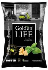 Изображение товара Чипсы картофельные Golden Life соус песто и пармезан, 90 г
