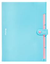 Изображение товара Папка Berlingo Haze на кнопке А4  5 отделений голубая
