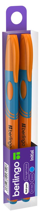 Изображение товара Ручка шариковая Berlingo Initial светло-синяя 0,7мм, 2 шт