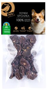 Изображение товара Лакомство для собак АШАН Золотая птица Почки кролика сушеные, 50 г