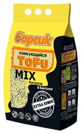 Изображение товара Наполнитель для кошачьего туалета №1 Tofy Кукуруза & Бентонит, 4,54 л