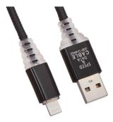 Изображение товара USB кабель Liberty Project для Apple 8 pin Змея LED TPE черный