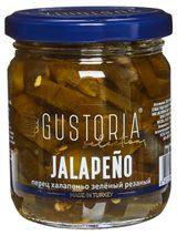 Изображение товара Перец халапеньо Gustoria маринованный резаный, 210 г