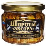 Изображение товара Шпроты «Вкусные консервы» «Экстра» в масле, 270 г