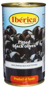Изображение товара Маслины черные Iberica без косточек Испания, 360 г