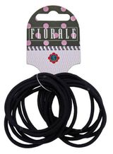 Изображение товара Резинка для волос Florale черная ANZ1-22, 12 шт