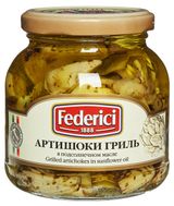 Изображение товара Артишоки Federici гриль в подсолнечном масле Италия, 280 г