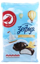 Изображение товара Зефир АШАН Красная птица глазированный, 240 г