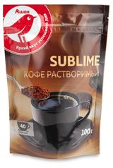 Изображение товара Кофе растворимый АШАН Красная птица сублимированный, 100 г