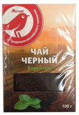 Изображение товара Чай черный АШАН Красная птица с бергамотом листовой, 100 г