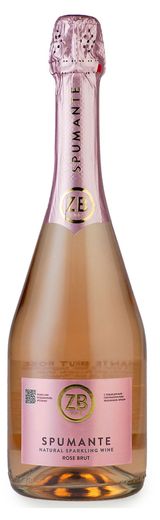 Изображение товара Игристое вино ZB WINE Spumante розовое брют розовое Россия, 0,75 л