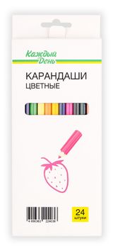 Изображение товара Карандаши цветные «Каждый день» 24 цвета
