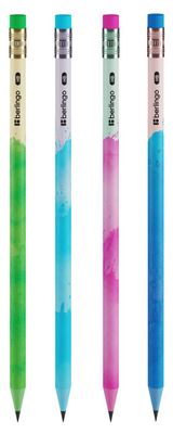 Изображение товара Карандаш чернографитный Berlingo Heat заточенный с ластиком, 2,2 мм