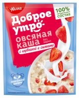 Изображение товара Каша овсяная «Увелка» клубника со вкусом сливок, 40 г