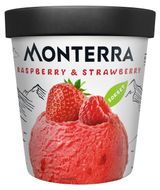 Изображение товара Сорбет ягодный Monterra Десерт из пюре малины с кусочками клубники, 480 мл