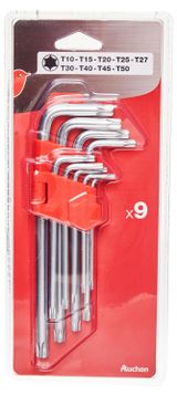 Изображение товара Набор шестигранных ключей АШАН Красная птица, 9 шт