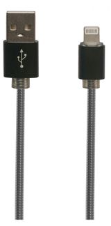 Изображение товара USB кабель Liberty Project для Apple 8 pin в металлической оплетке, черный