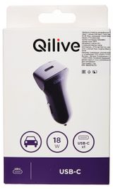 Изображение товара Устройство зарядное автомобильное Qilive 1 USB-C PD18W черный