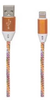 Изображение товара USB кабель Liberty Project Micro USB в оплетке, оранжевый