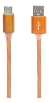 Изображение товара USB кабель "LP" Type-C Косичка 1 м. (оранжевый)
