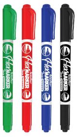 Изображение товара Набор перманентных маркеров FLEXOFFICE двухсторонние 0,4-1,0 мм, 4 шт