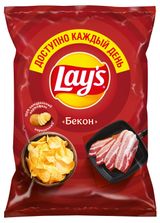 Изображение товара Чипсы картофельные Lay's со вкусом бекона, 70 г