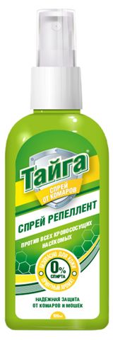 Изображение товара Спрей репеллентный от комаров «Тайга», 100 мл