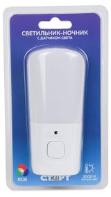 Изображение товара Светильник-ночник «Старт» Comet бел + RGB