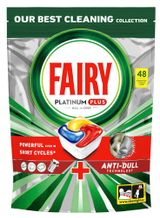 Изображение товара Таблетки для посудомоечной машины Fairy Platinum Plus с ароматом лимона, 48 шт