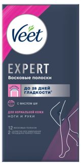 Изображение товара Восковые полоски Veet expert для нормальной кожи, 12 шт
