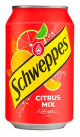 Изображение товара Напиток газированный Schweppes Citrus Mix Польша, 330 мл